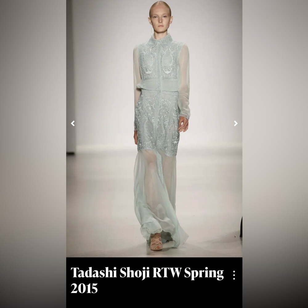 Tadashi Shoji Spring 2015 runway designer dress